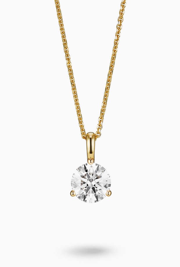 Lab-Grown Diamond Solitaire Pendant Necklace