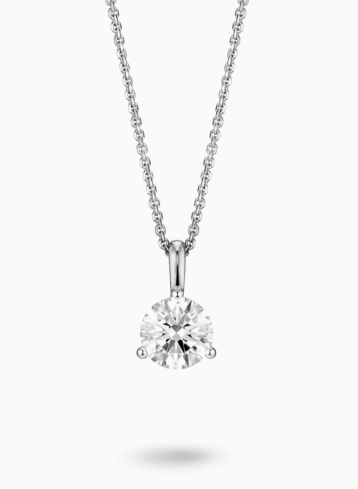 Lab-Grown Diamond Solitaire Pendant Necklace