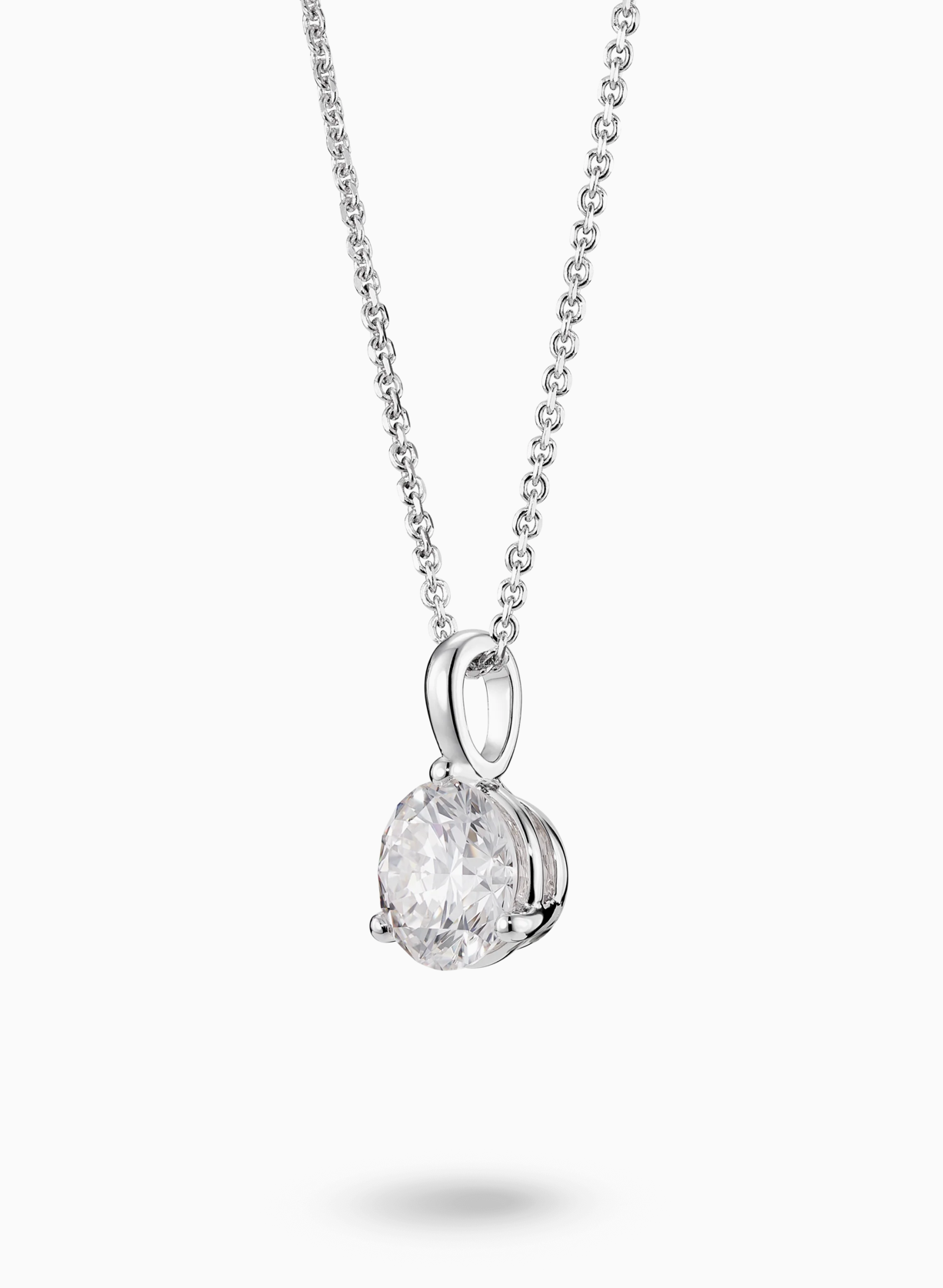 Lab-Grown Diamond Solitaire Pendant Necklace