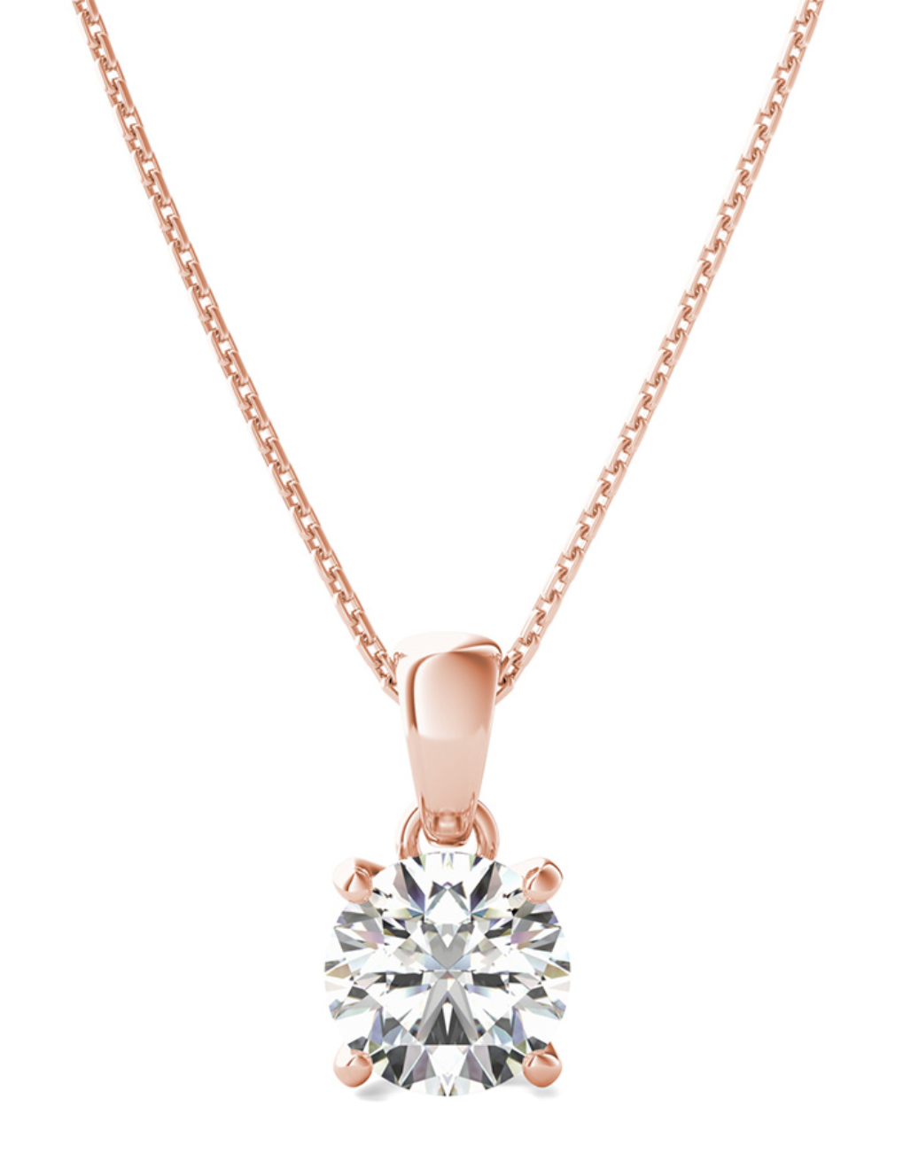 Lab-Grown Diamonds Solitaire Classic Necklace