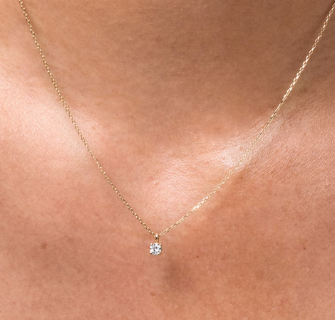 Lab-Grown Diamonds Solitaire Classic Necklace