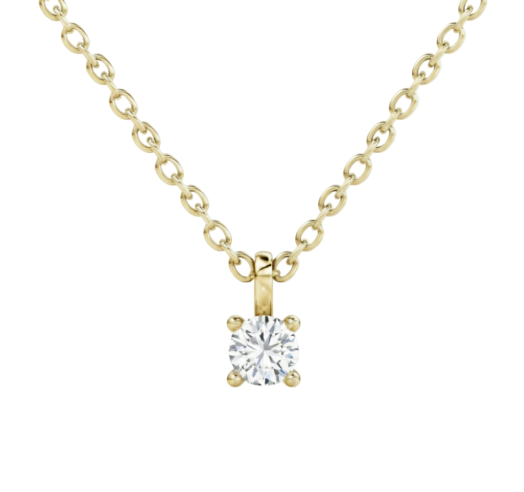 Lab-Grown Diamonds Solitaire Classic Necklace