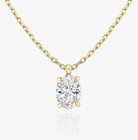 Lab-Grown Diamonds Solitaire Classic Necklace