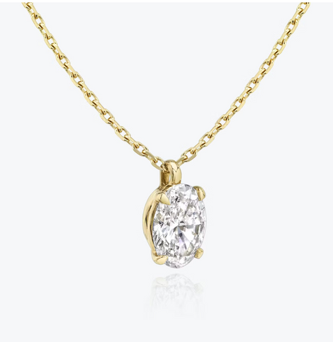 Lab-Grown Diamonds Solitaire Classic Necklace
