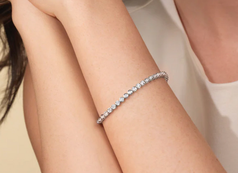 Lab Grown Diamond Bezel Tennis Bracelet