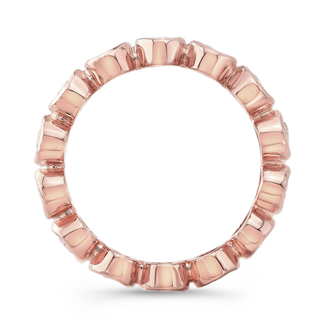 Oval Lab Grown Diamond Bezel Eternity Ring