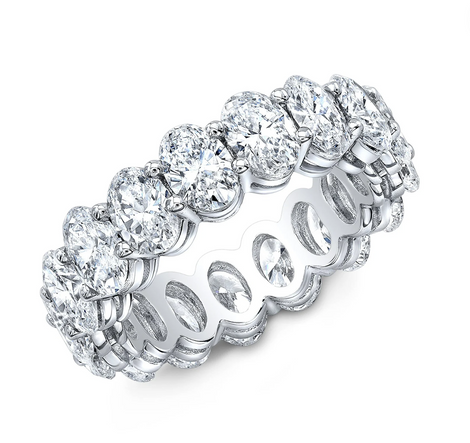 Oval Lab Grown Diamond Eternity Ring