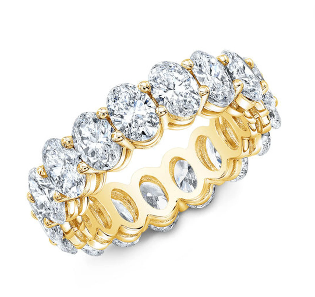 Oval Lab Grown Diamond Eternity Ring
