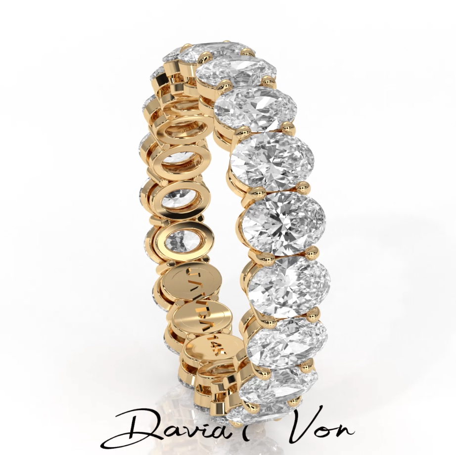 Oval Lab Grown Diamond Eternity Ring