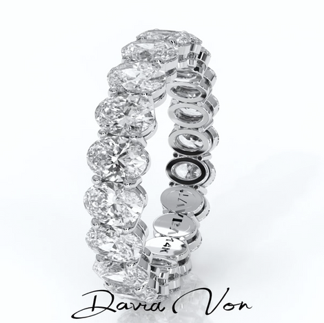 Oval Lab Grown Diamond Eternity Ring