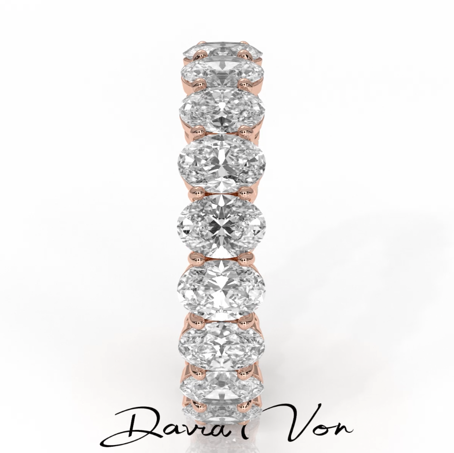 Oval Lab Grown Diamond Eternity Ring