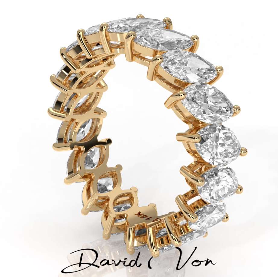 Marquise Lab Grown Diamond Eternity Band Ring