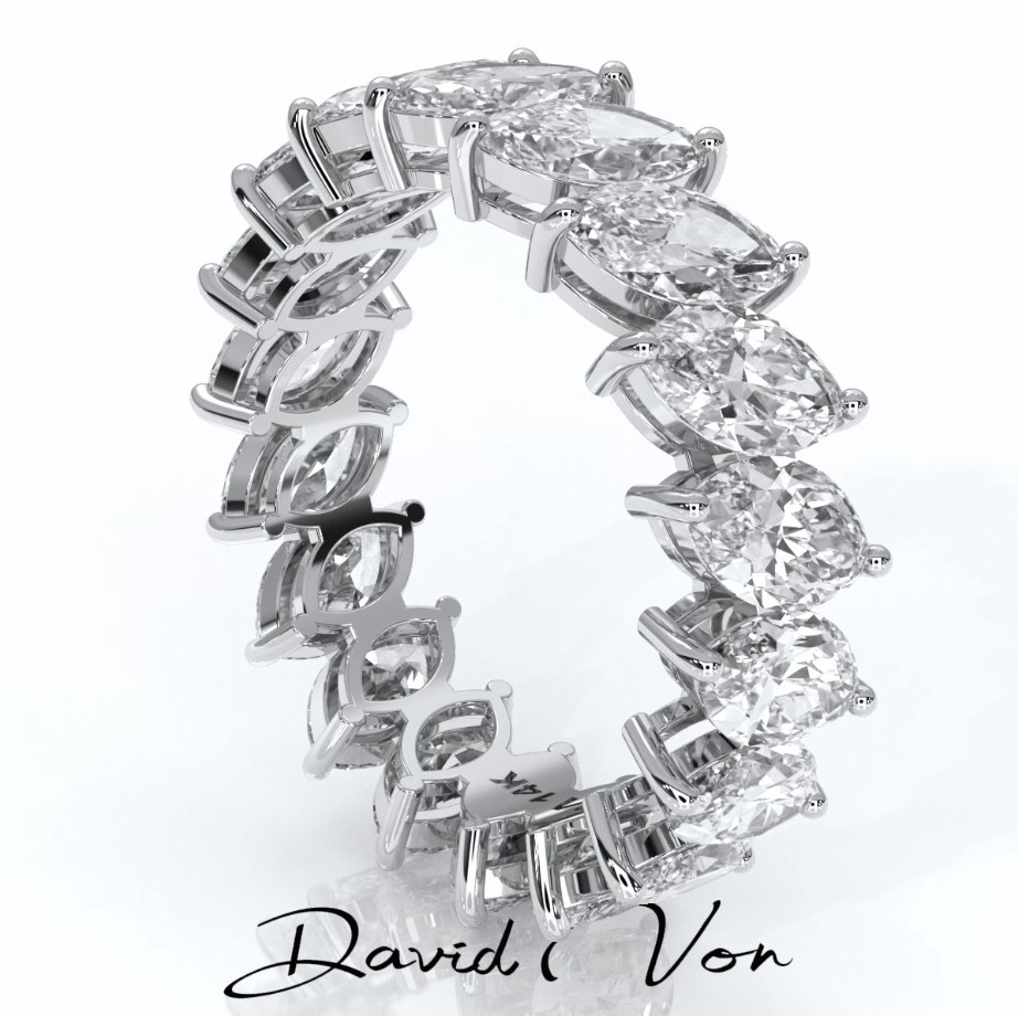 Marquise Lab Grown Diamond Eternity Band Ring