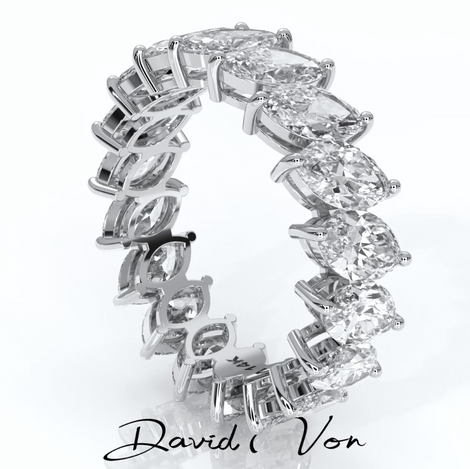 Marquise Lab Grown Diamond Eternity Band Ring