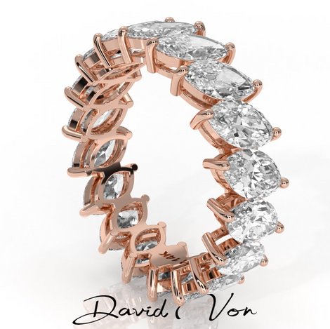 Marquise Lab Grown Diamond Eternity Band Ring