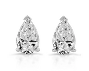 Pear Shaped Lab-Grown Diamond Stud Earrings