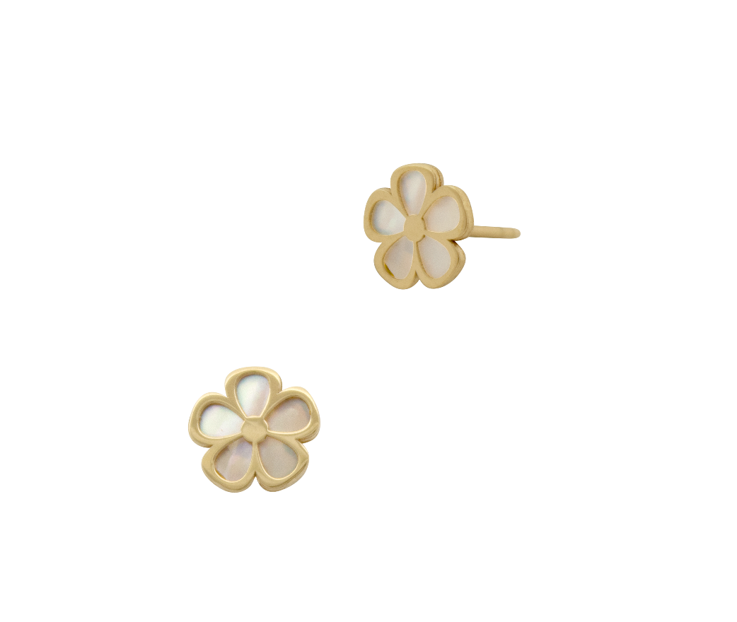 Twinkle Pearl Flower Stud Earring