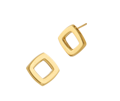Goldy Blocks Stud Earring