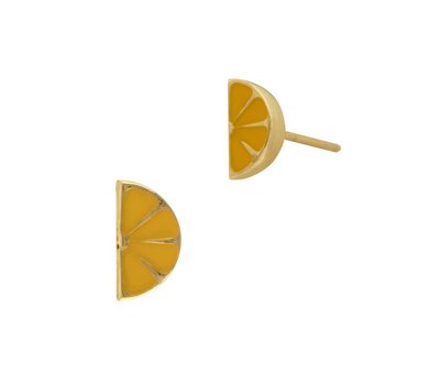 Lemon Slice Stud Earring