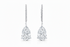 Pear Shaped Drop Lab Grown Diamond Earrings