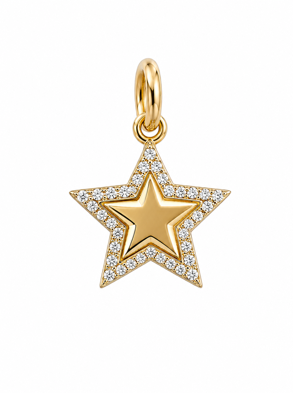 Diamond Outline Star Necklace