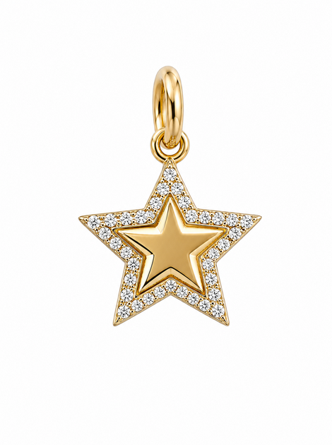 Diamond Outline Star Necklace