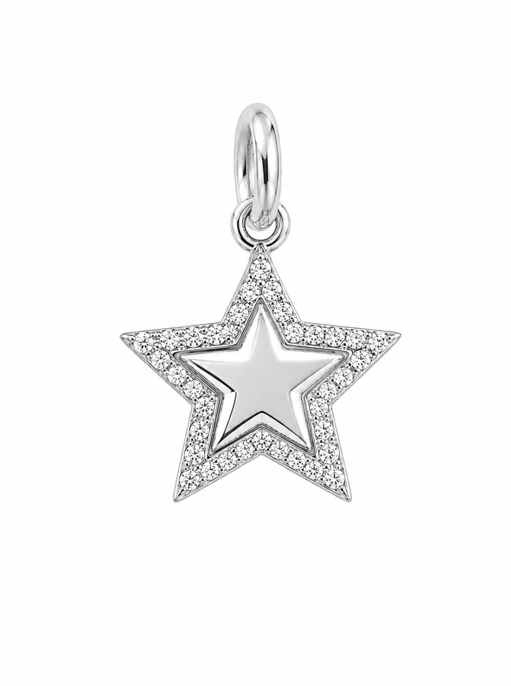 Diamond Outline Star Necklace