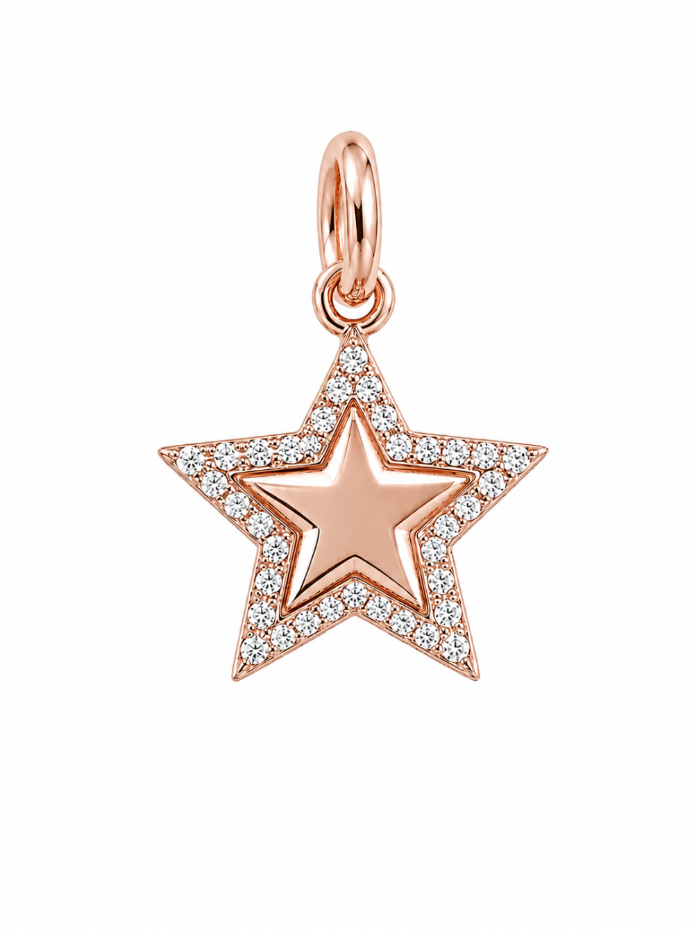 Diamond Outline Star Necklace