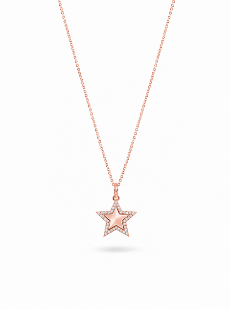 Diamond Outline Star Necklace