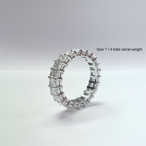 Radiant Lab Grown Eternity Band Ring