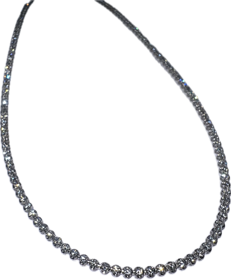 Lab-Grown Diamond Tennis Necklace