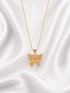 The Elara Diamond Butterfly Necklace