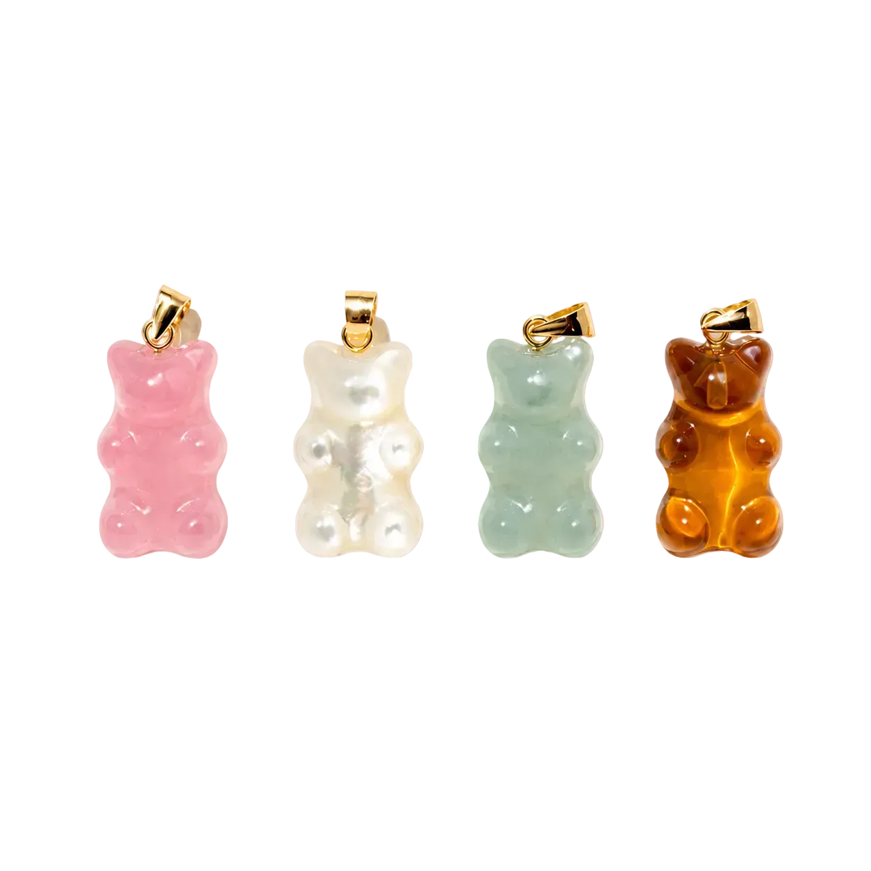 The Petite Gem Bear Necklace