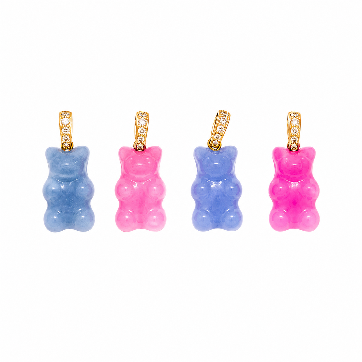 The Petite Gem Bear Necklace
