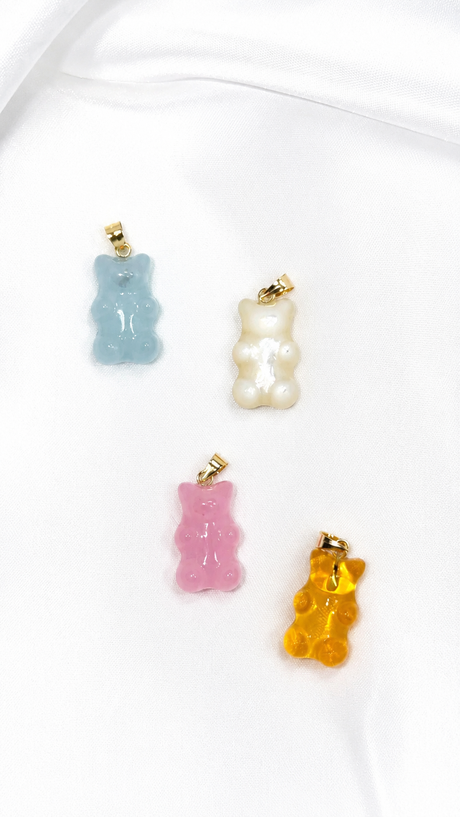 The Petite Gem Bear Necklace
