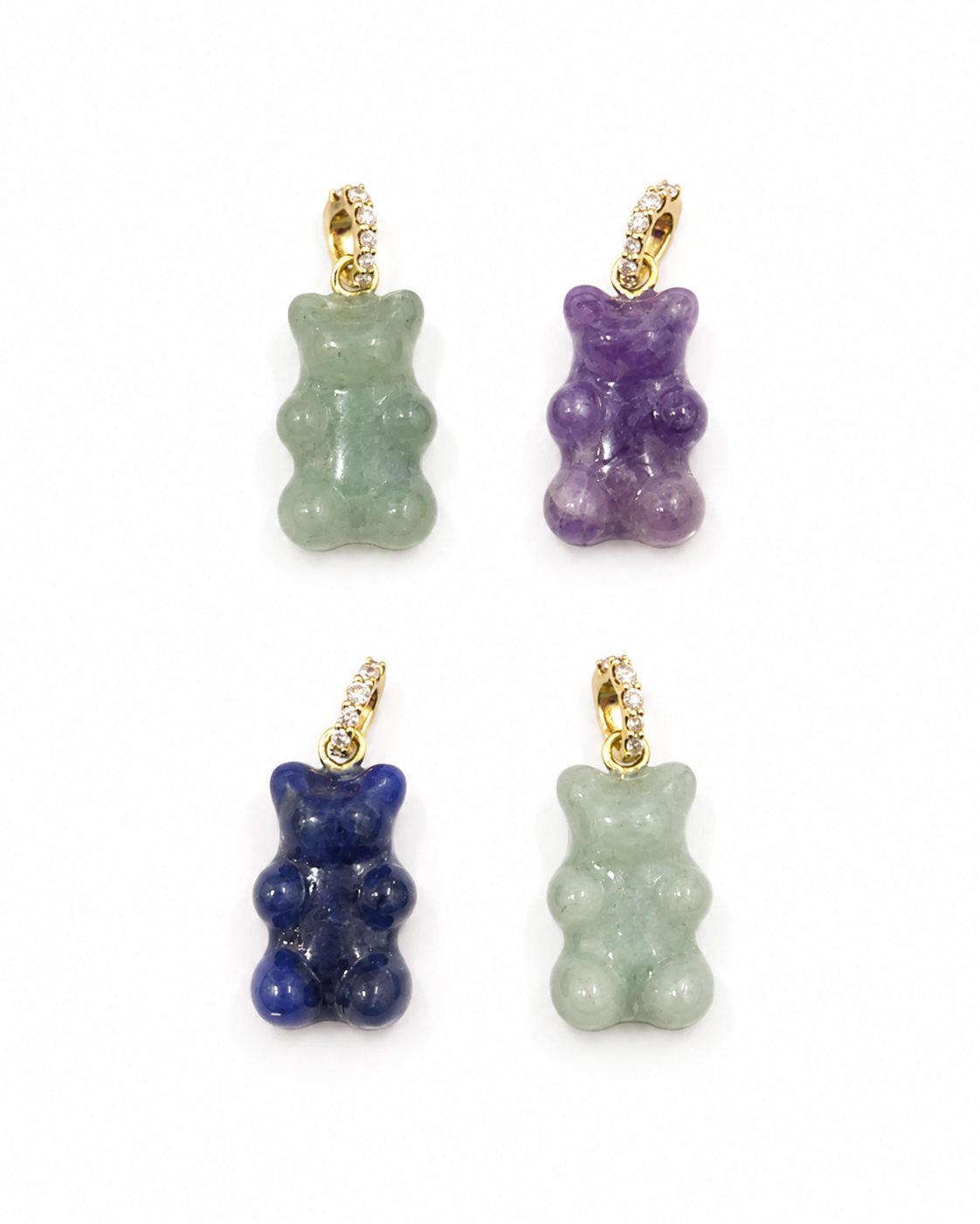 The Petite Gem Bear Necklace