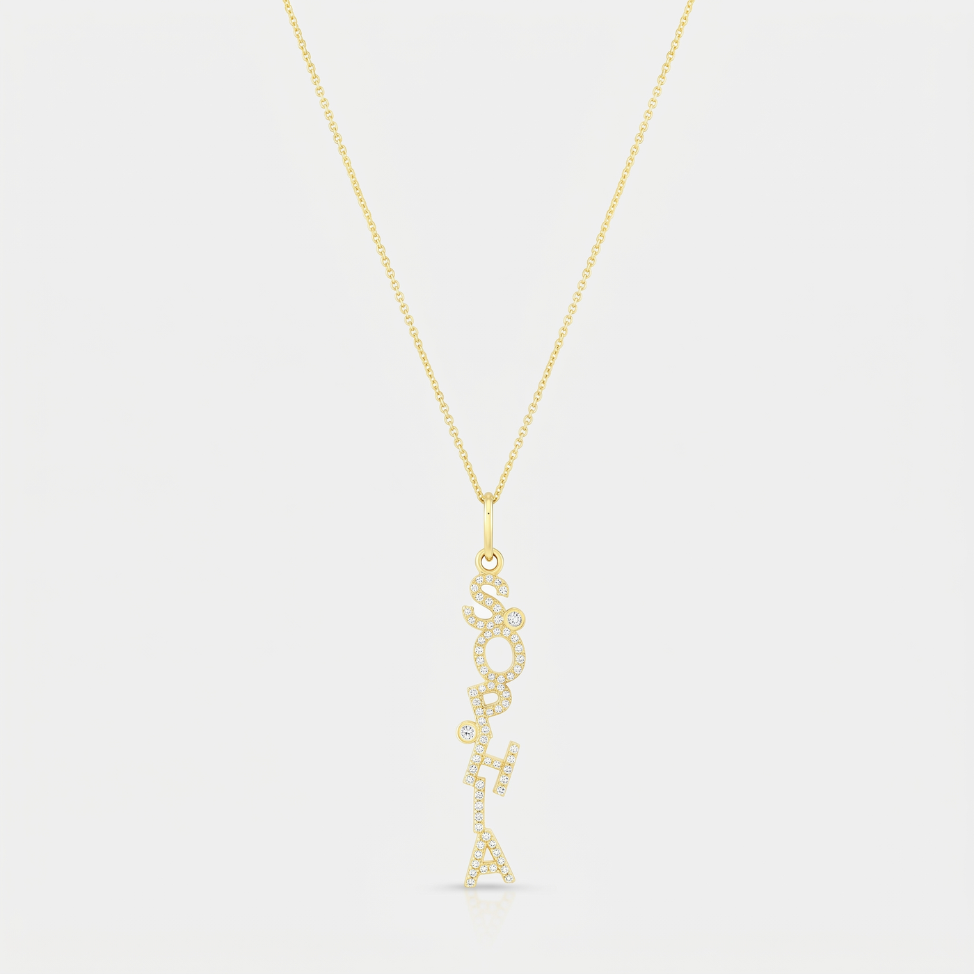 14K Lariant Diamond Nameplate