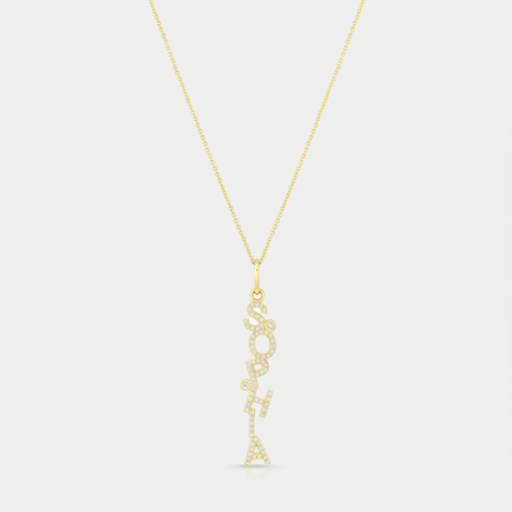14K Lariant Diamond Nameplate