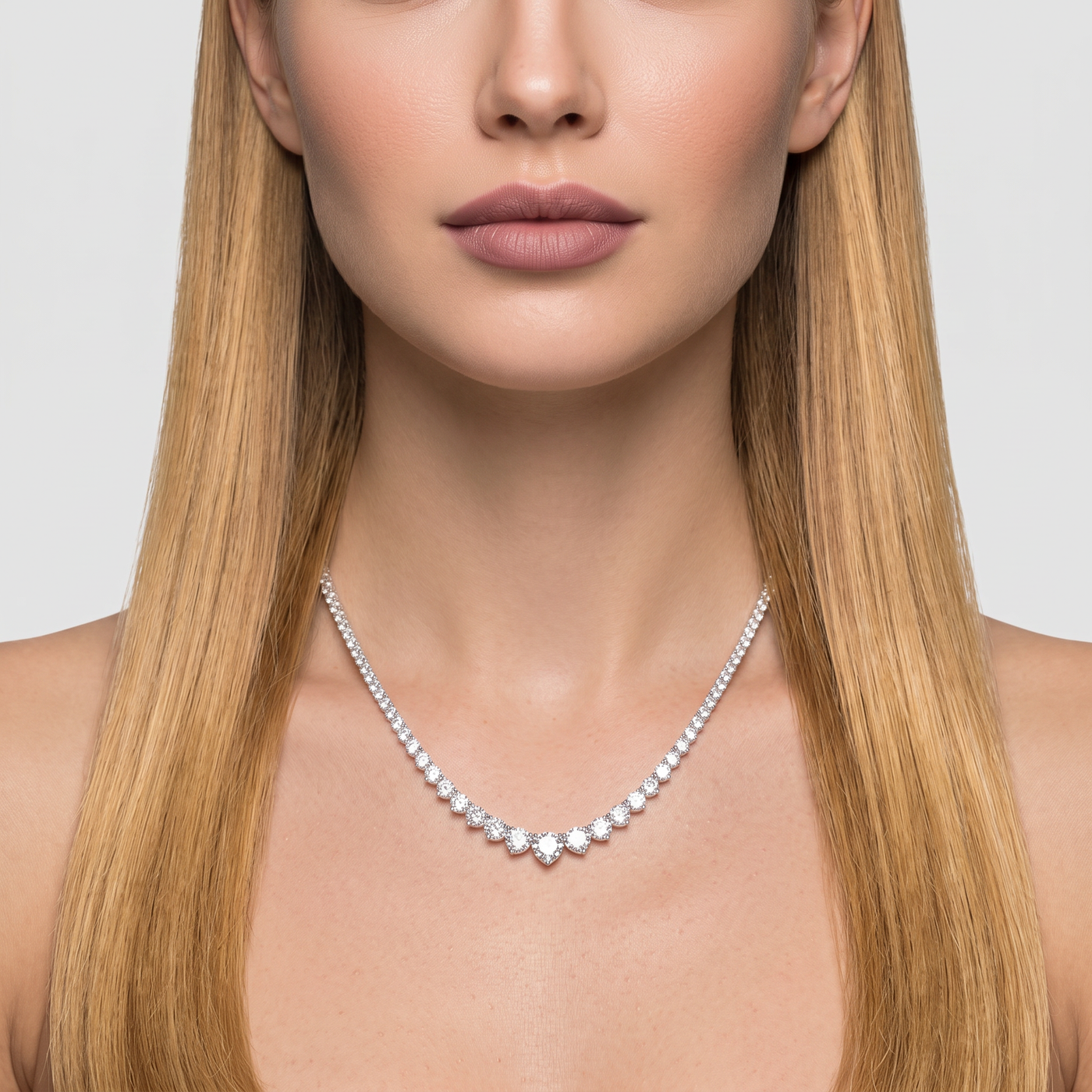 Riviera Graduated Tennis Necklace