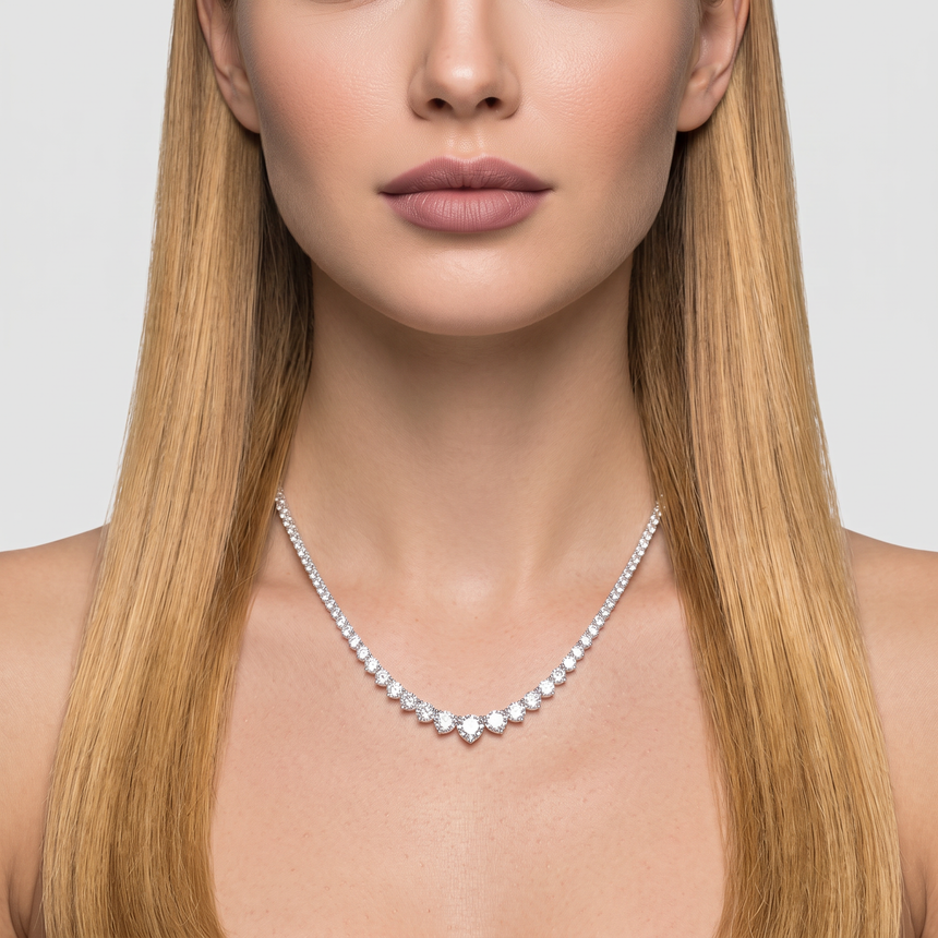 Riviera Graduated Tennis Necklace