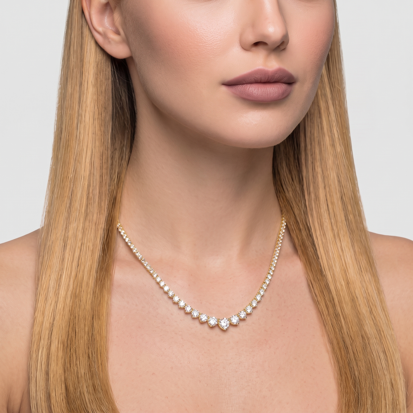 Riviera Graduated Tennis Necklace