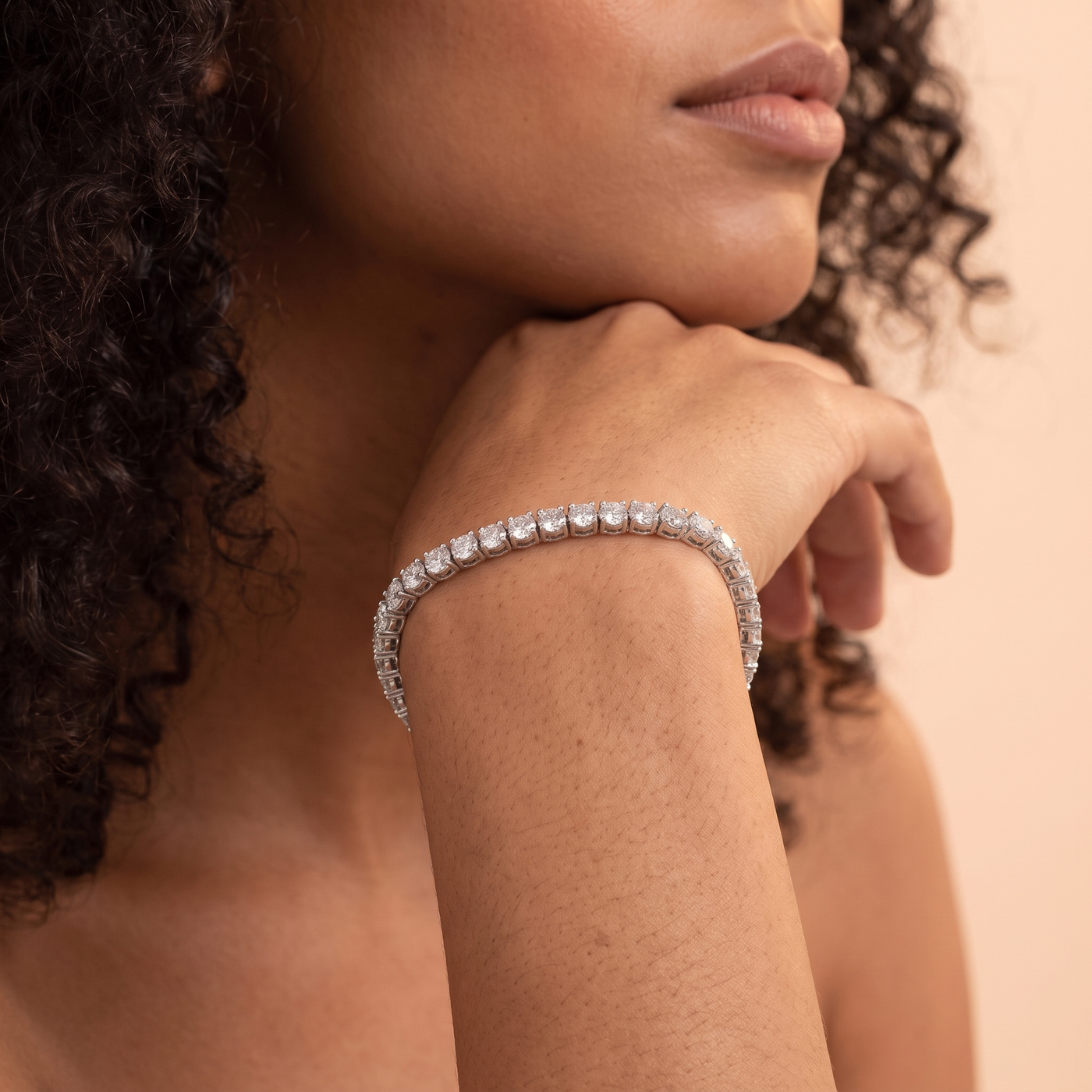Lab-Grown Diamond Tennis Bracelet