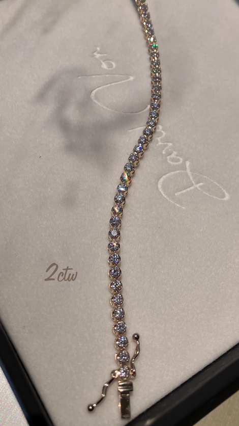 Lab-Grown Diamond Tennis Bracelet