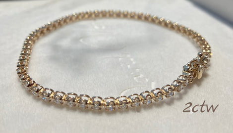 Lab-Grown Diamond Tennis Bracelet