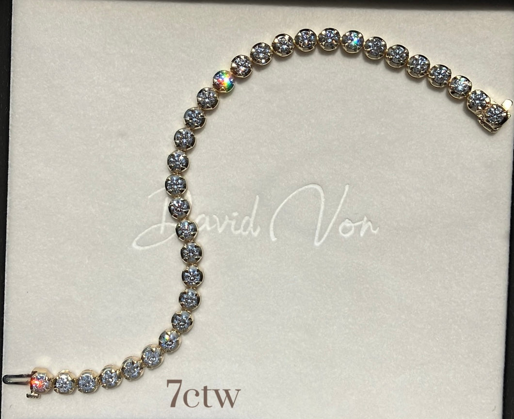 Lab-Grown Diamond Tennis Bracelet