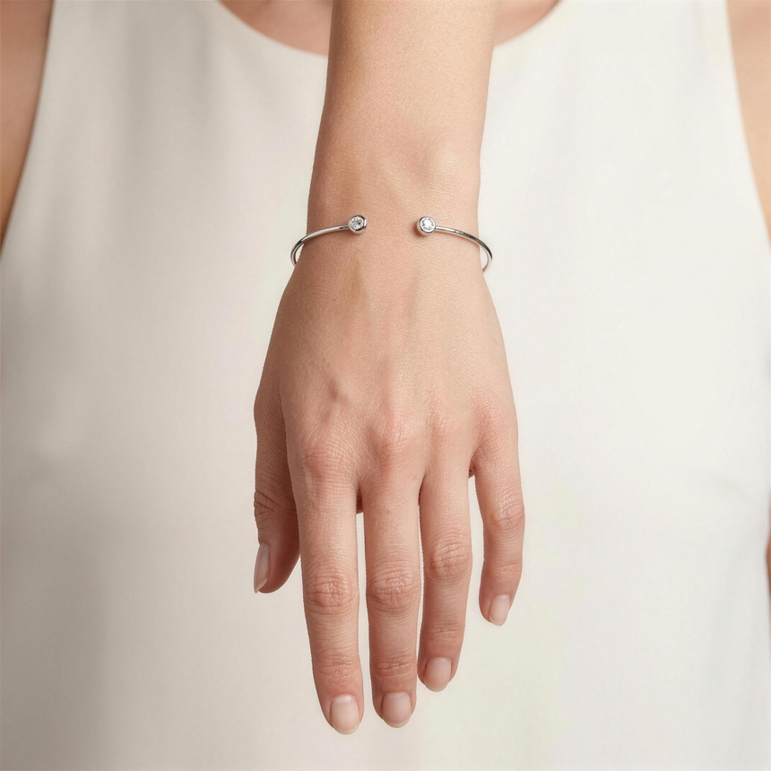 Diamond Bezel Bangle
