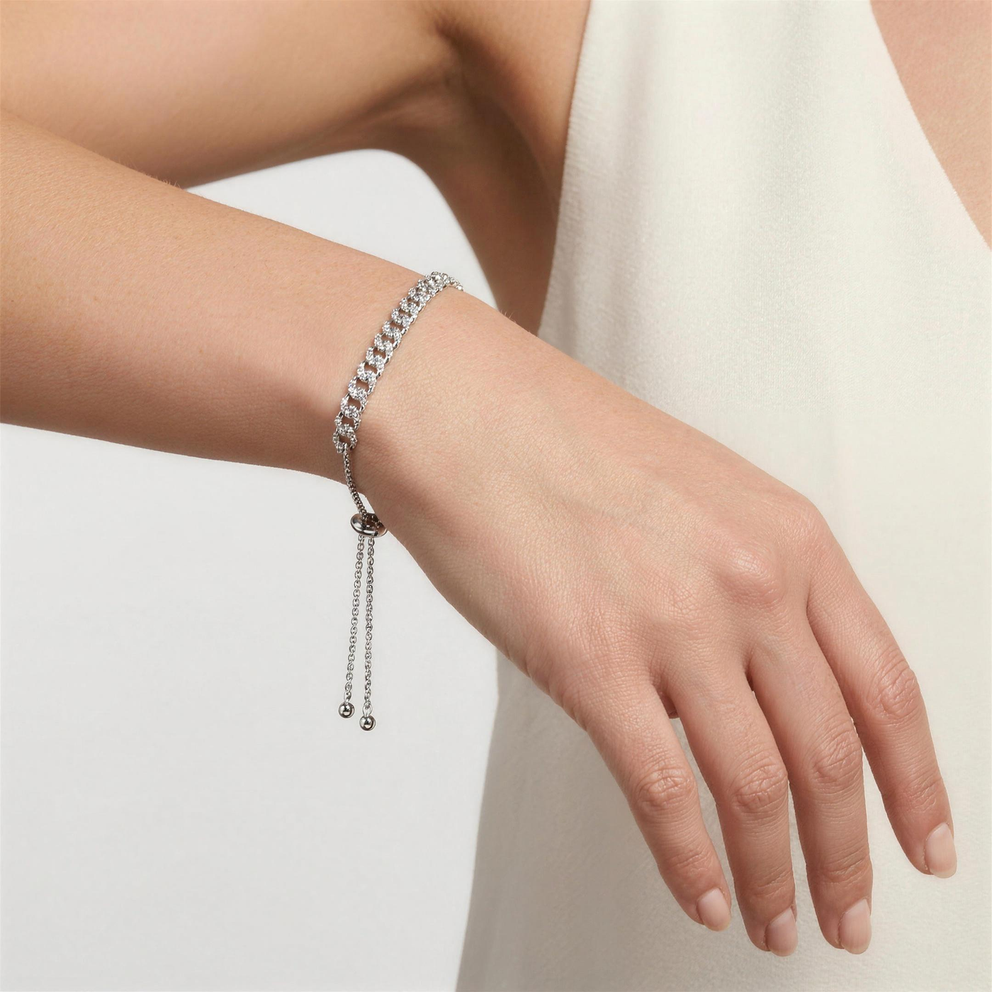 Diamond Cuban Link Bolo Bracelet