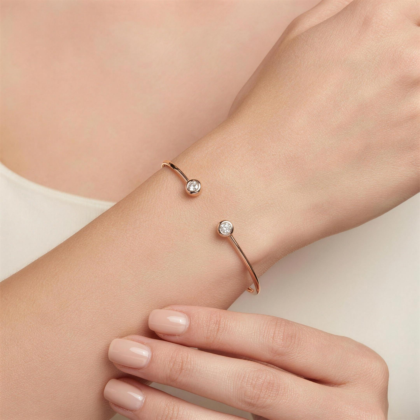 Diamond Bezel Bangle