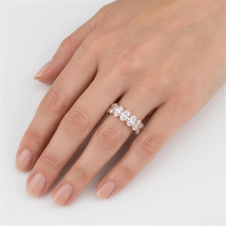 Oval Lab Grown Diamond Eternity Ring