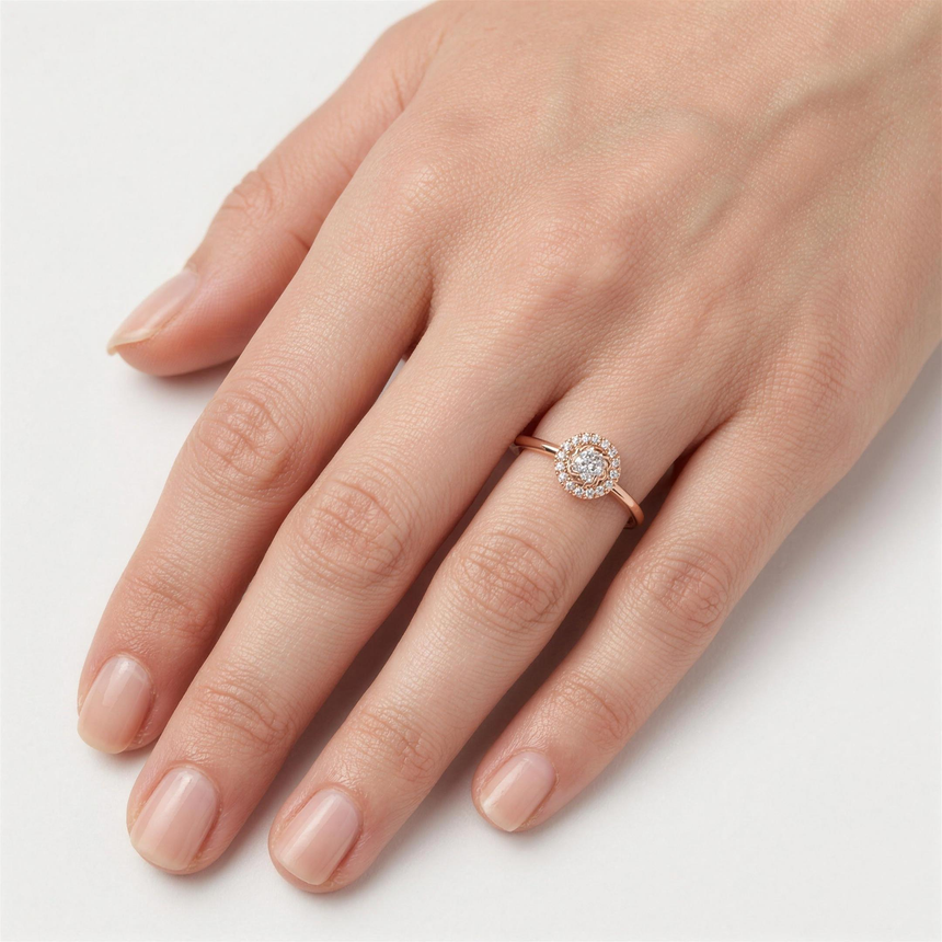 Diamond Halo Ring